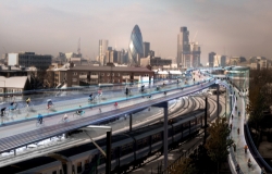 Norman Foster predlaže „biciklističku utopiju“ iznad londonske železnice