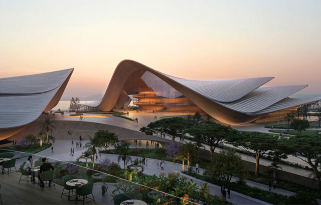 Arhitektonska magija Zaha Hadid: Sanya kulturni distrikt