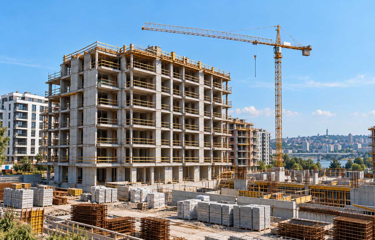 Manje građevinskih dozvola u avgustu, planirana izgradnja 3.771 stana