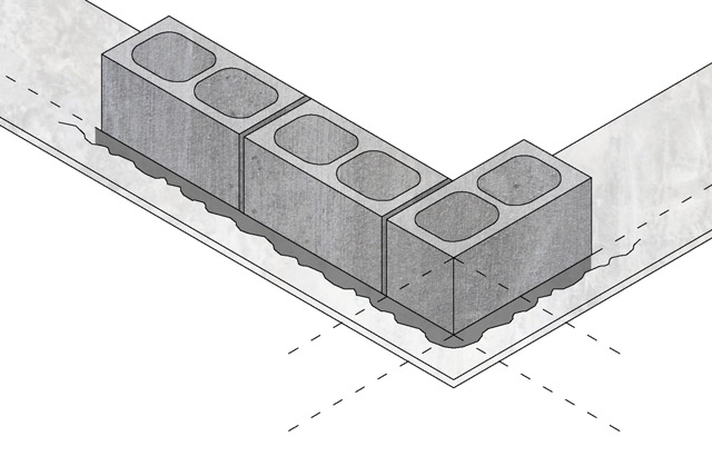 Zidanje betonskim blokovima