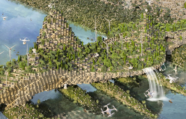 5 Farming Bridges - Vincent Callebaut Architectures